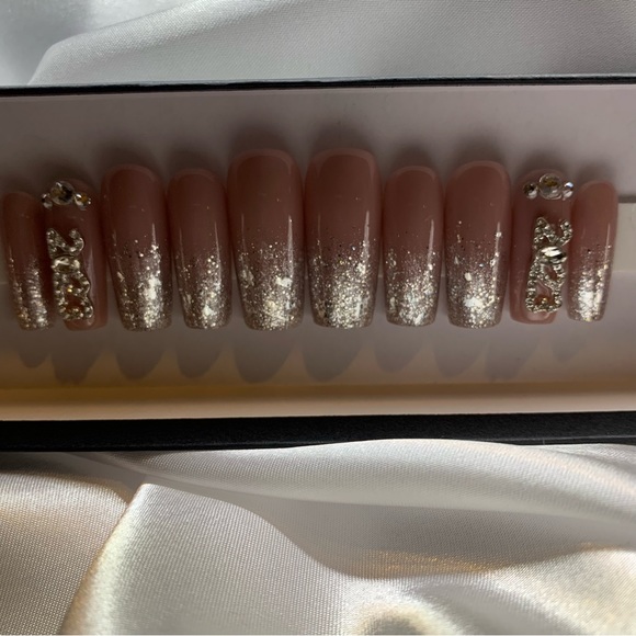 2023 Winter Glitter Fade Press On Nails - Picture 8 of 9